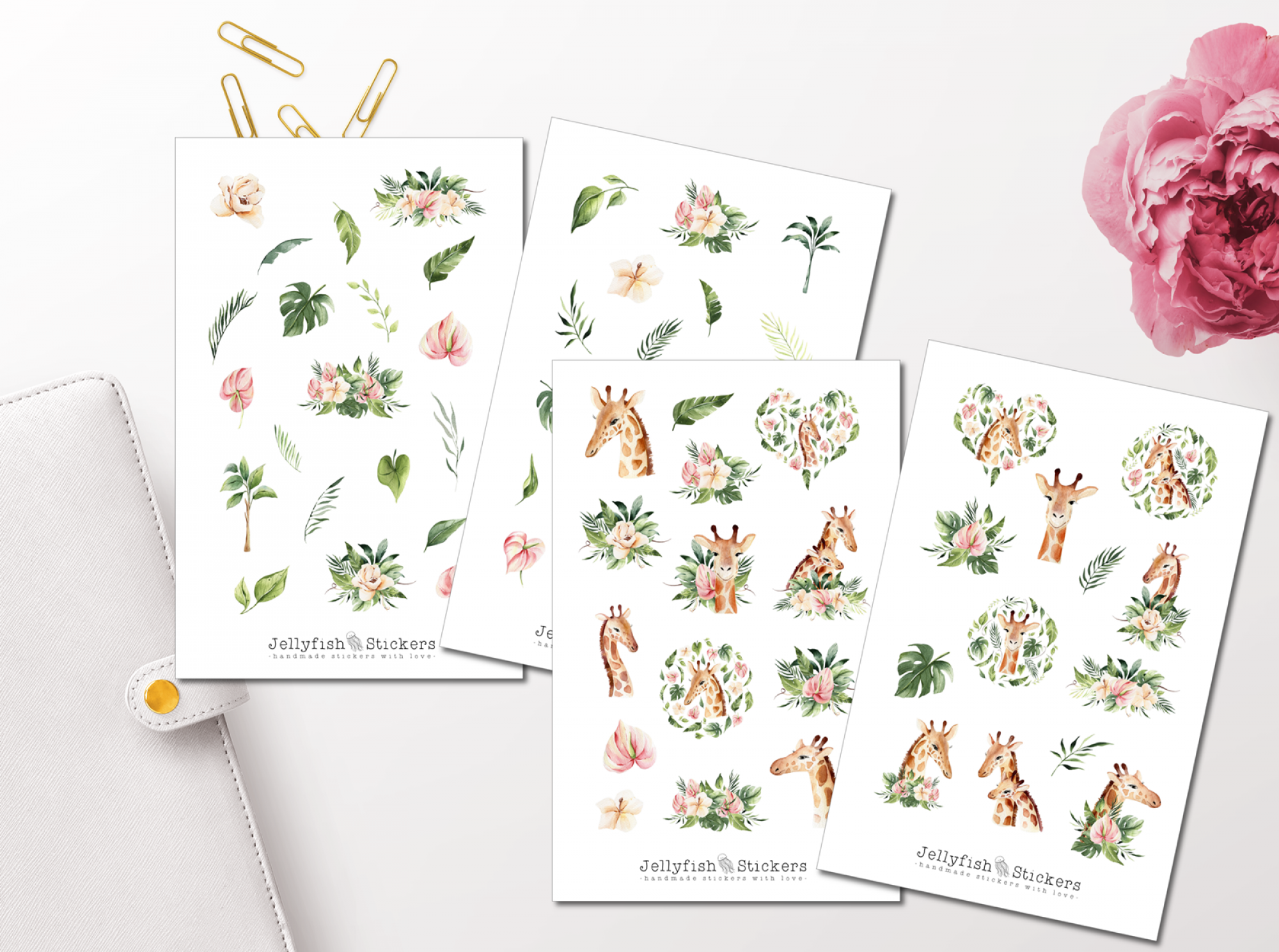 Giraffen Sticker Set